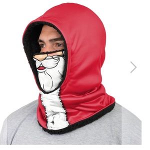 FOCO SANTA FACE HOODED GAITER SCARF